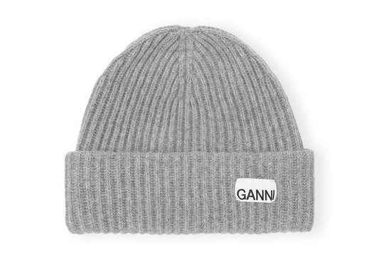 GANNI Structured Rib Beanie