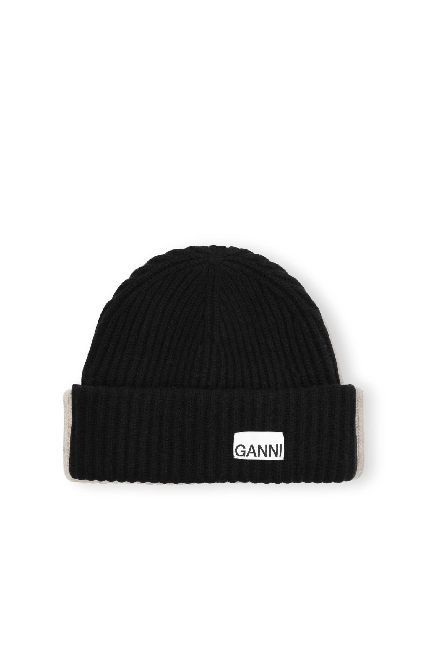 GANNI Structured Rib Beanie