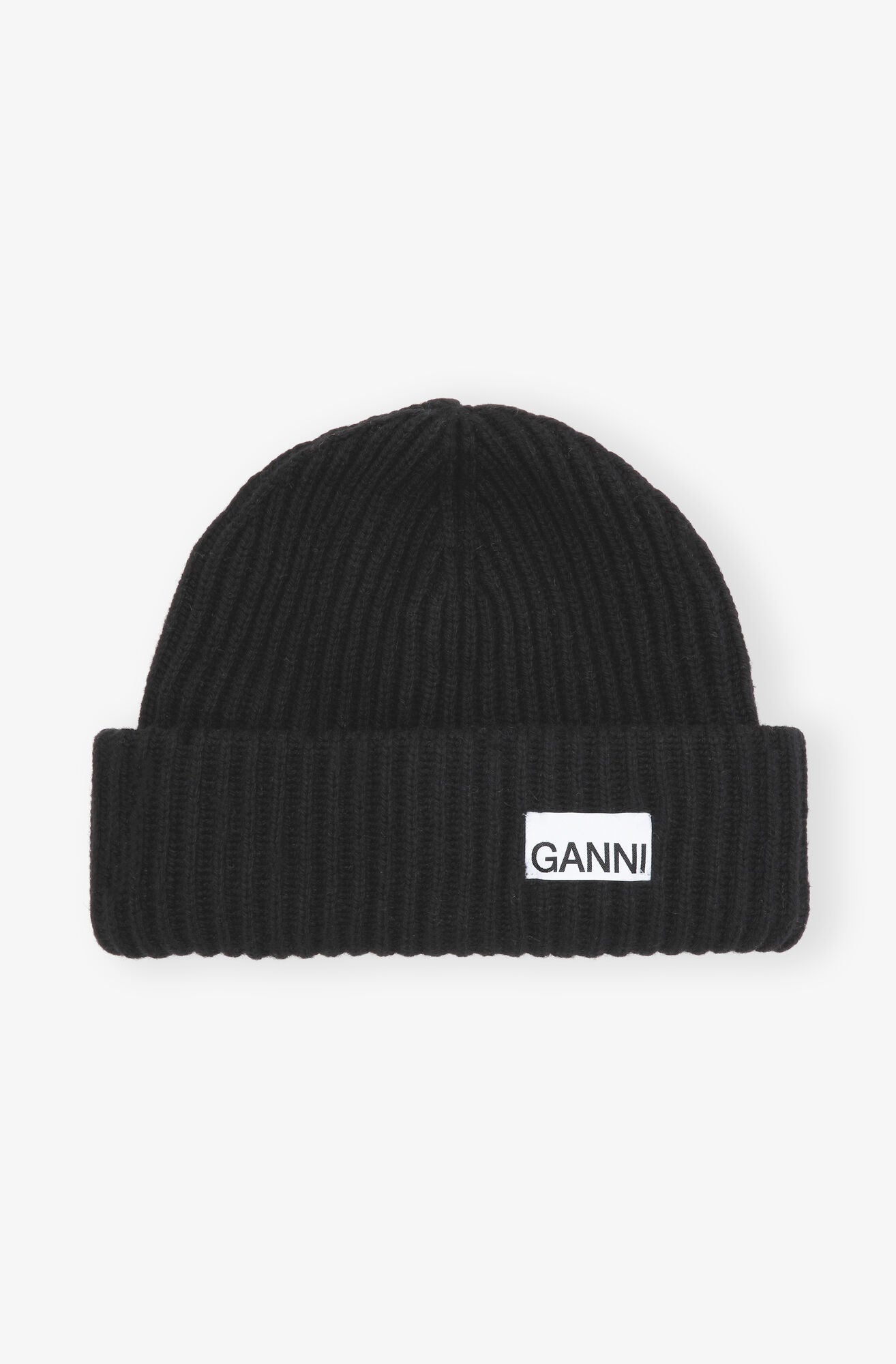 GANNI Structured Rib Beanie