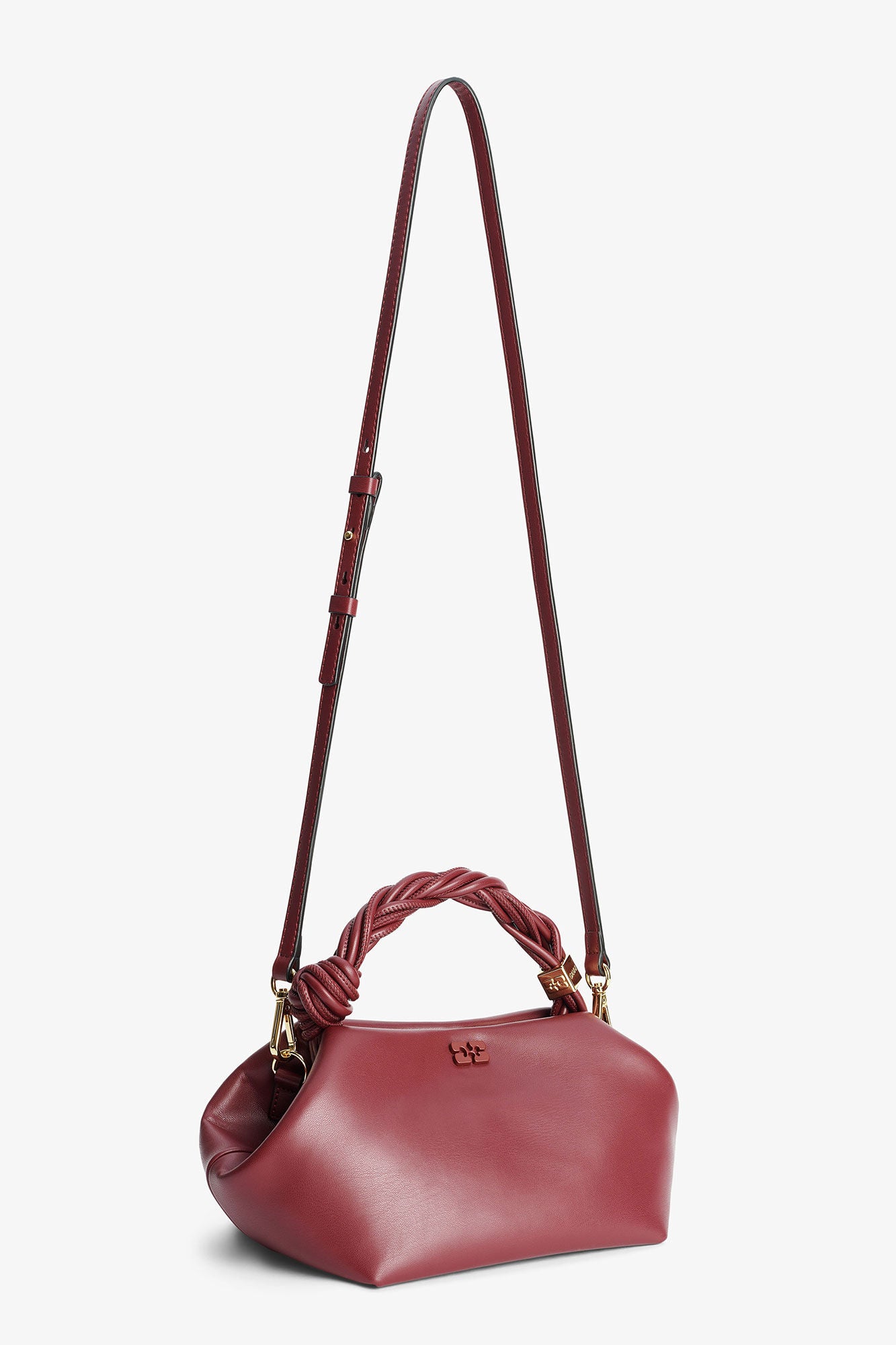 GANNI Bou Bag Small Burgundy