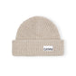 GANNI Light Structured Rib Knit Beanie Sand