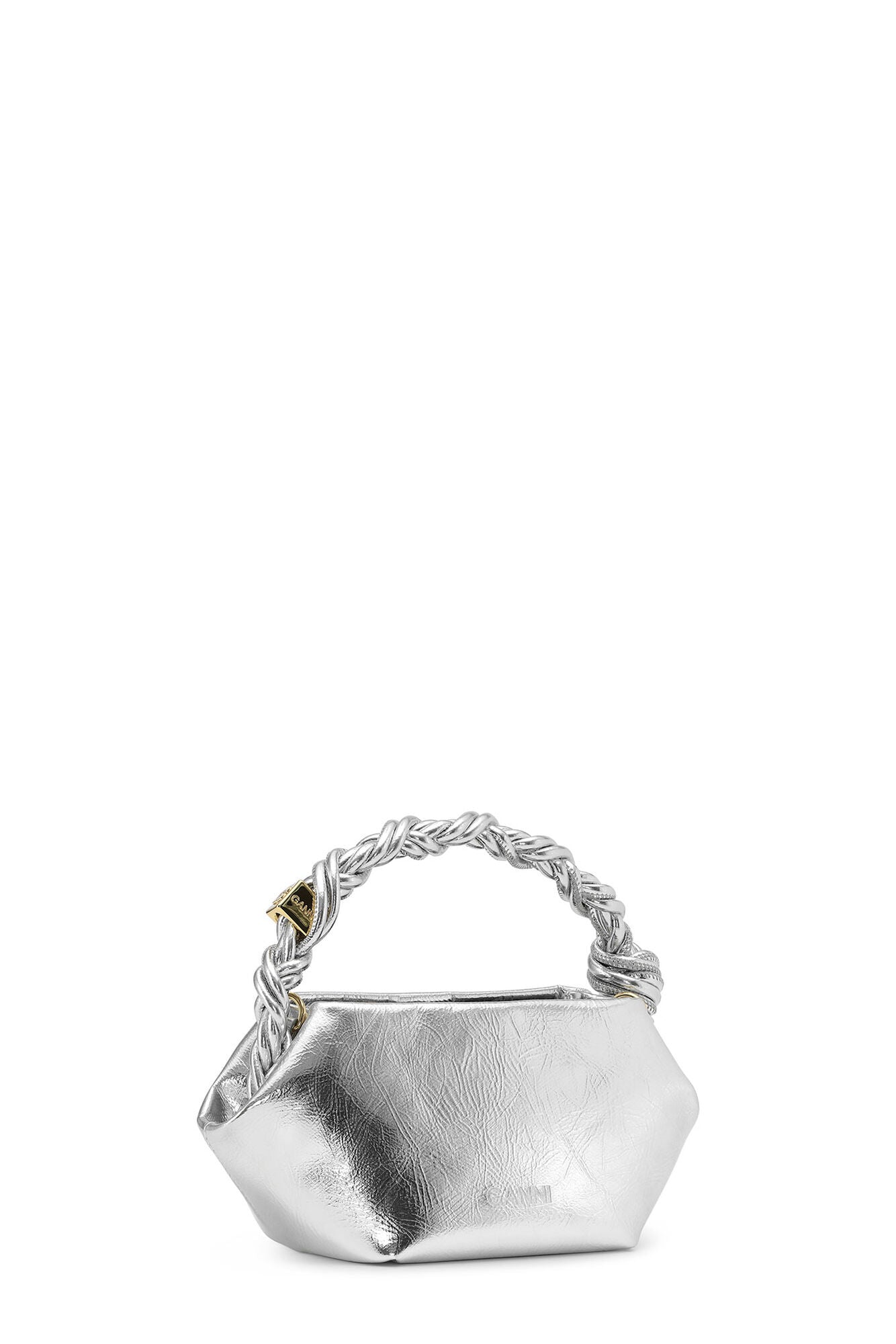 GANNI Bou Bag Mini Metallic Silver