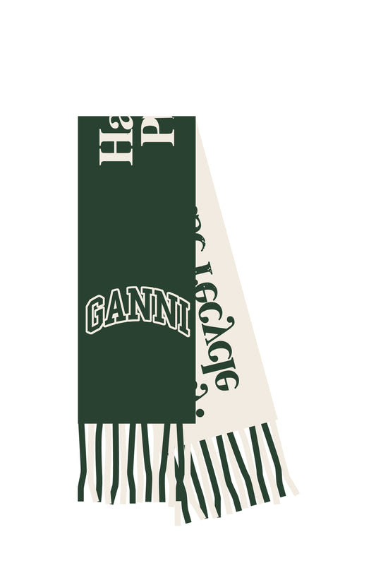 GANNI Narrow Scarf Please Recycle