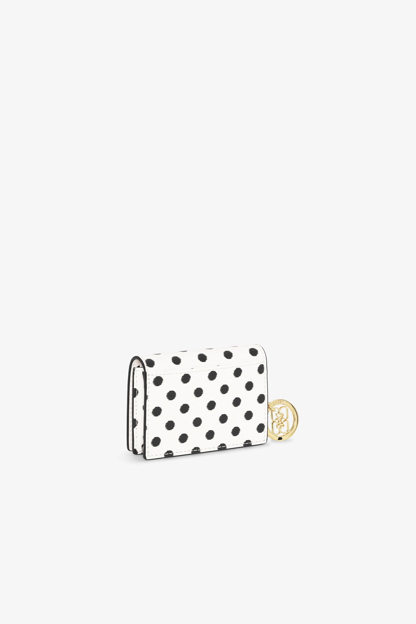 GANNI Ganni Bou Card Holder With Flap Print Dots