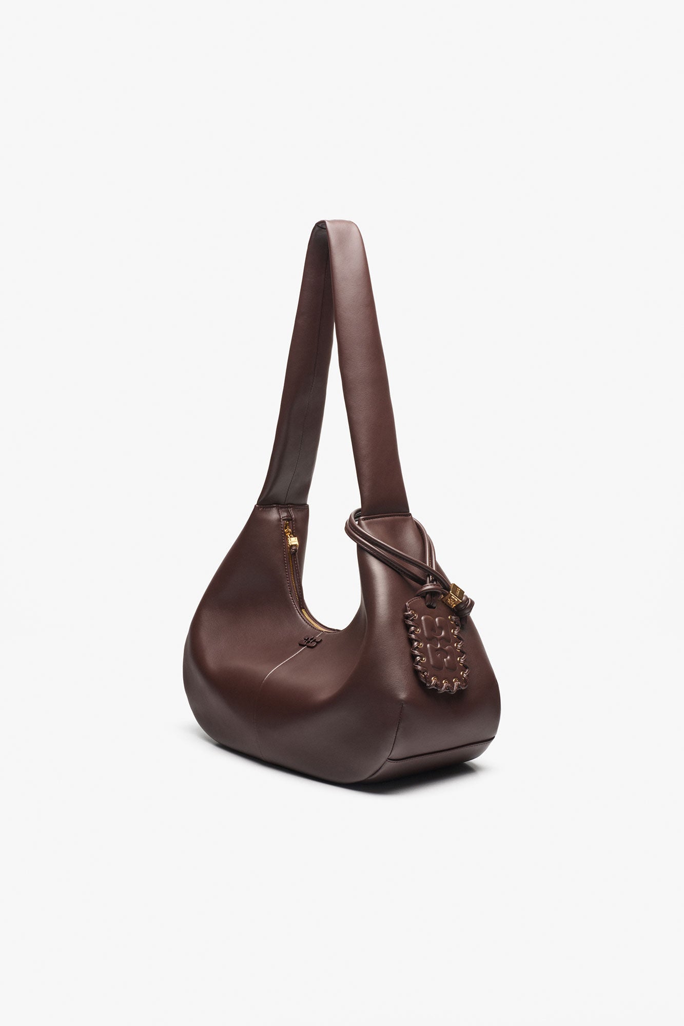 GANNI Ganni Bou Bag Hobo Medium Chocolate