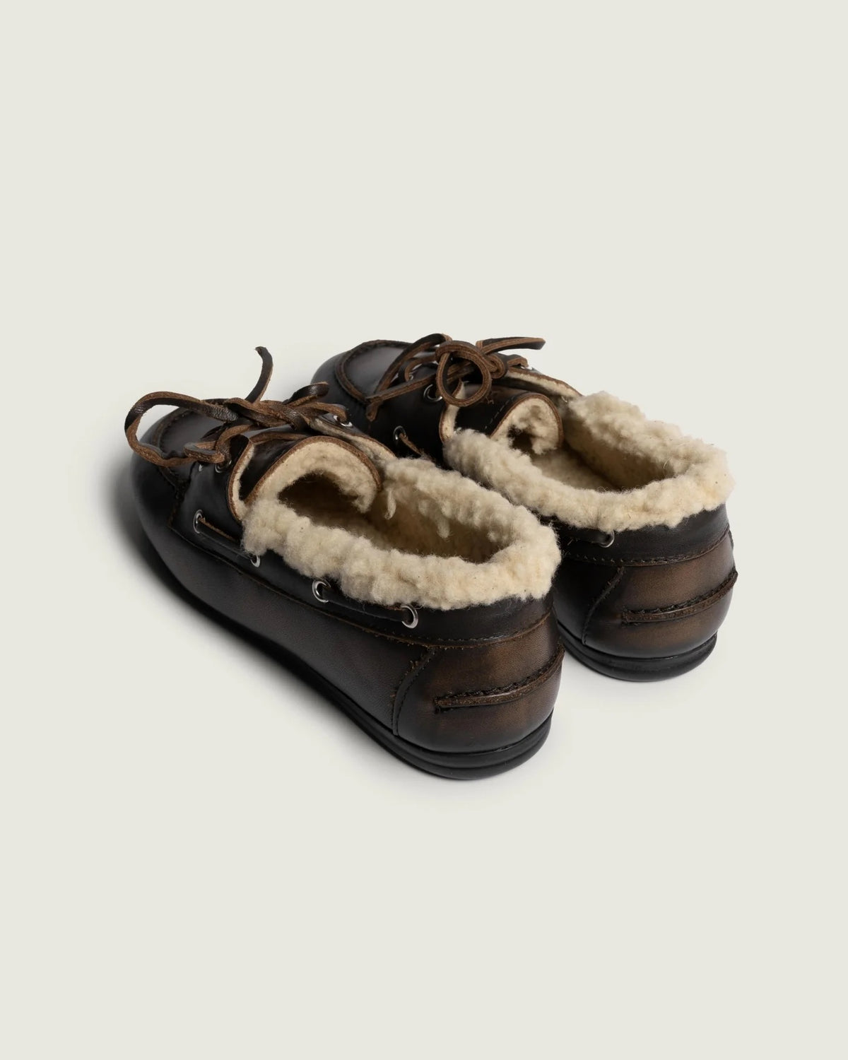 Boat Loafer Brushed Fur Leather