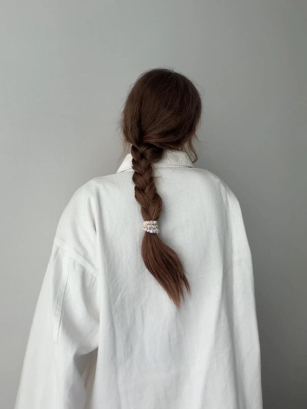 Essential Silk Scrunchies Beige