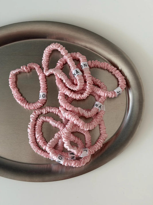 Essential Silk Scrunchies Rose