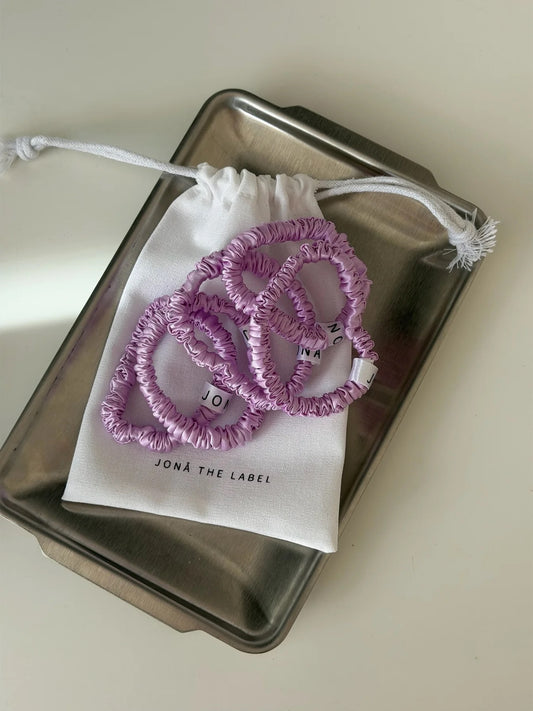 Essential Silk Scrunchies Lavender