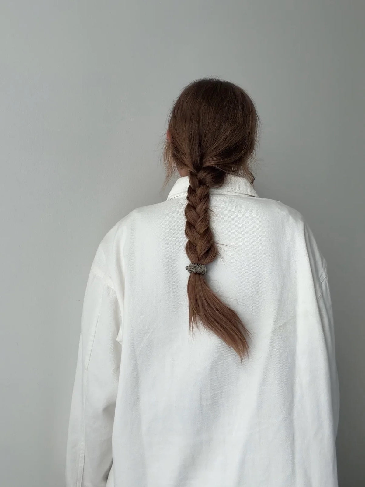 Essential Silk Scrunchies Khaki