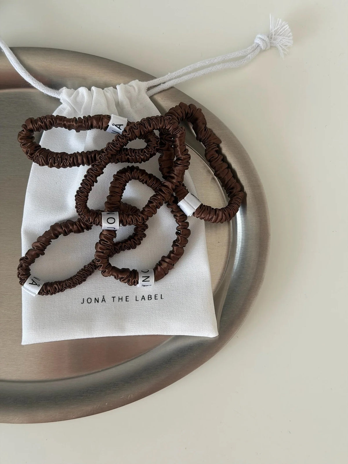 Essential Silk Scrunchies Choco