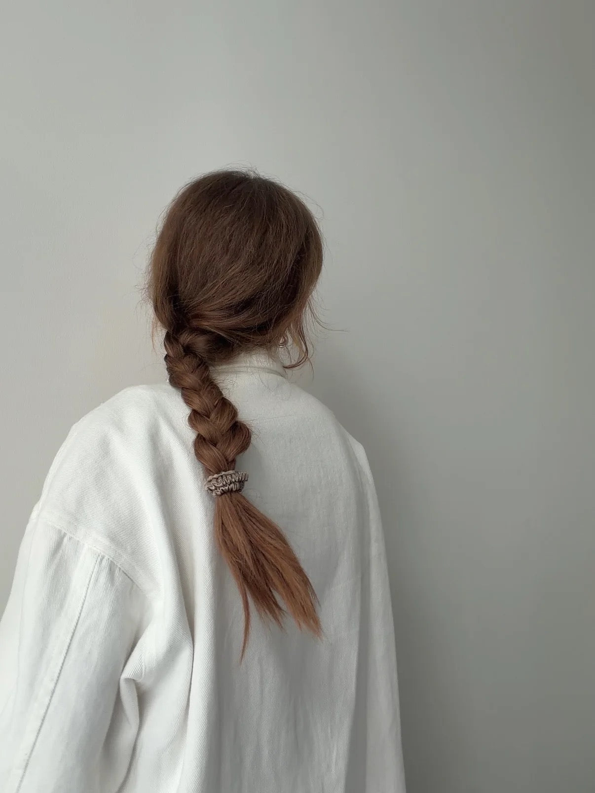 Essential Silk Scrunchies Taupe