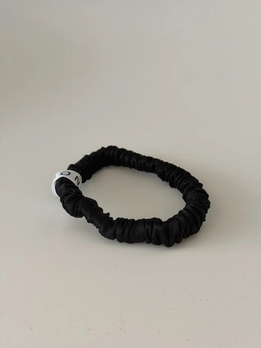 Essential Silk Scrunchies Black