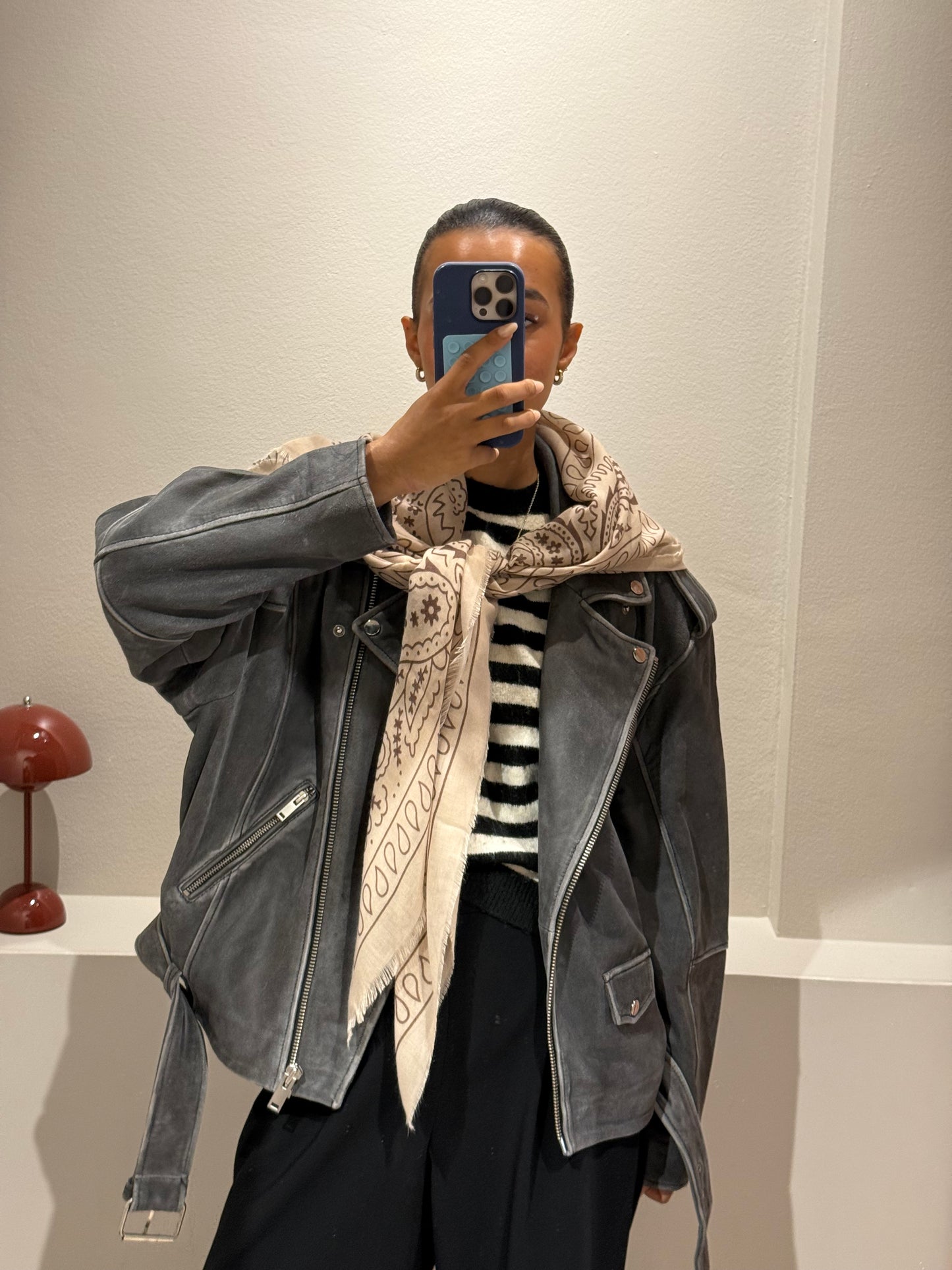 G-Paisley Scarf Beige