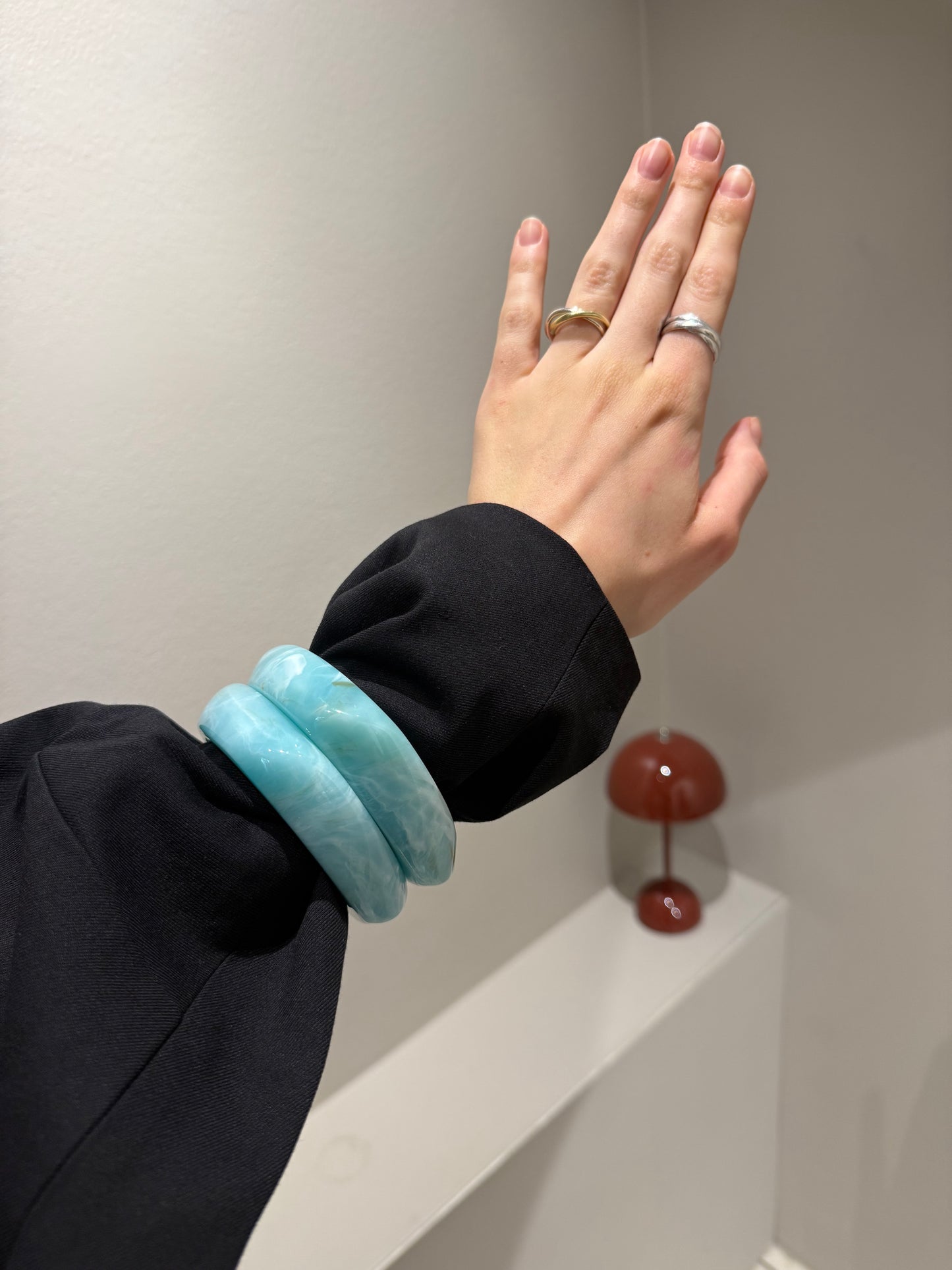 Chunky Bangle Aqua Aura