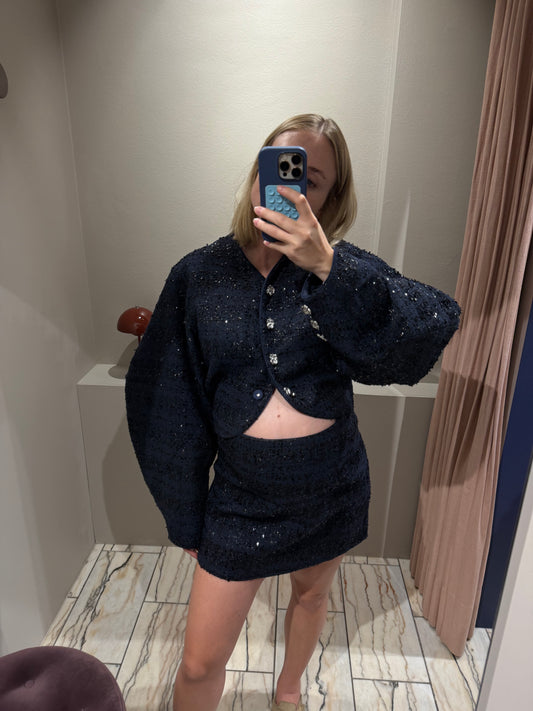 Rotate Boucle Mini Skirt