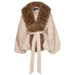 ROTATE Faux Fur Collar Jacket