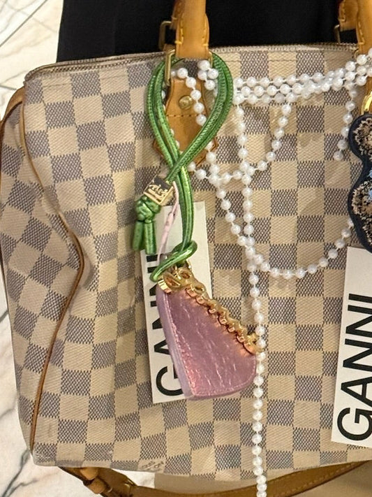 GANNI Bou Heart Mirror Crushed Bicolor