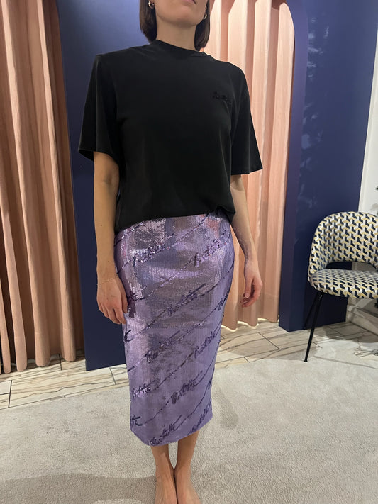 Rotate Sequins Midi Skirt