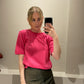 GANNI Sheer Cotton Back Tie Top