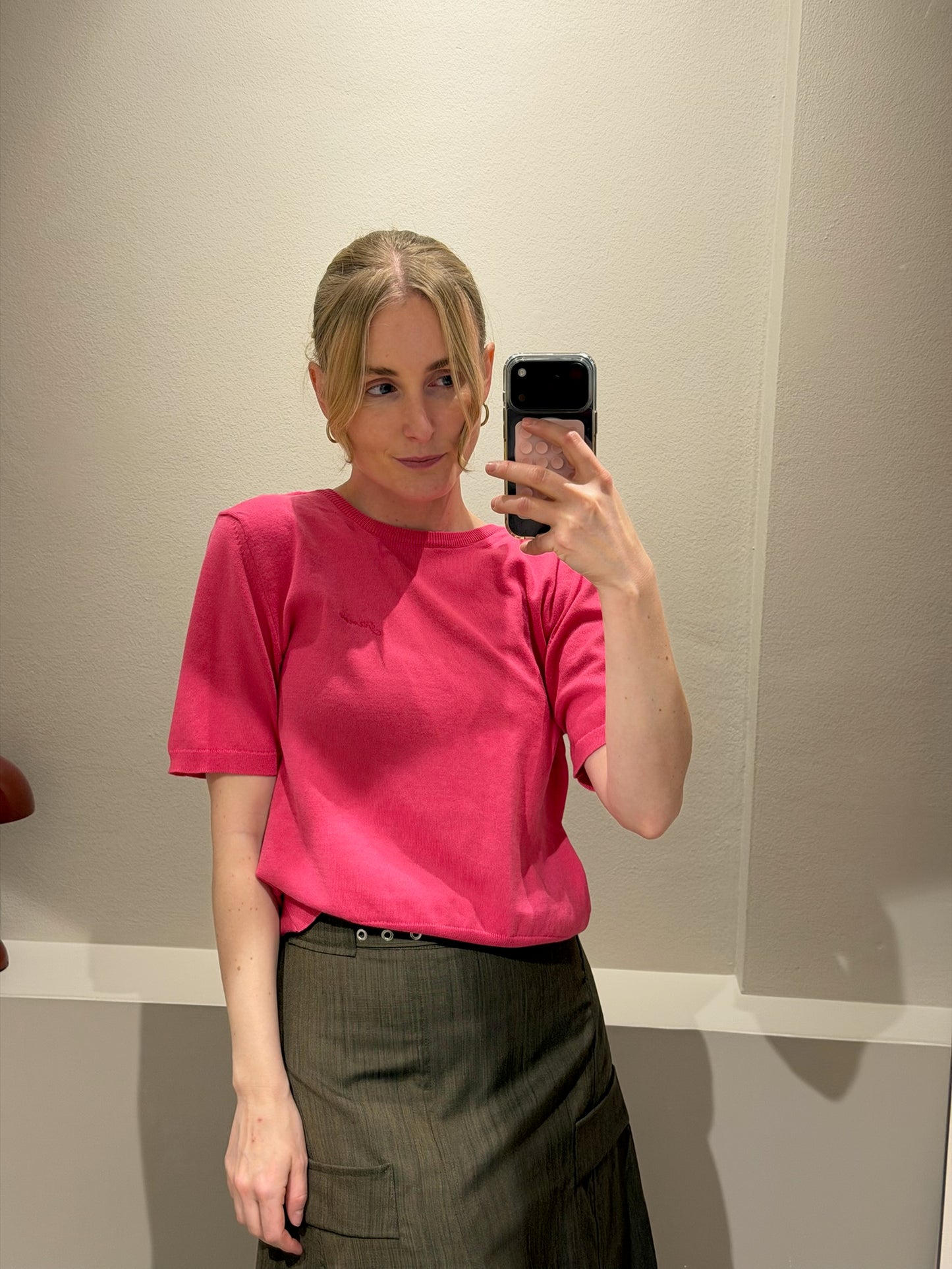 GANNI Sheer Cotton Back Tie Top