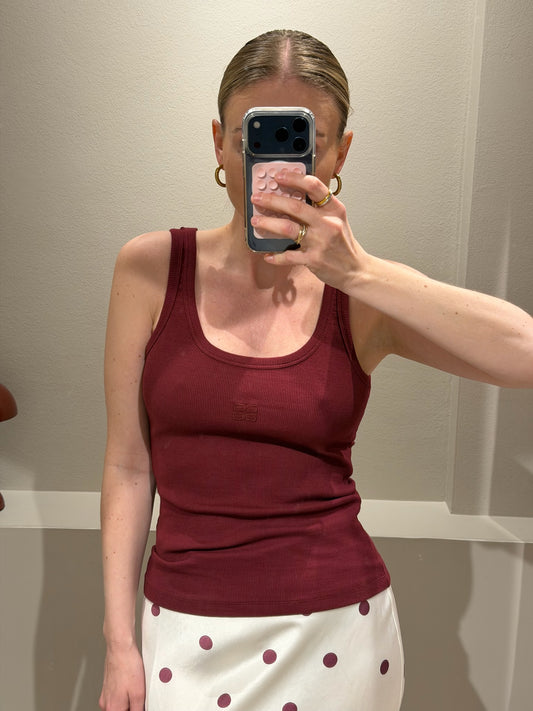 Gestuz GZdrew Logo top Cabernet Red