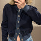 Rotate Firm Knit Cardigan Navy