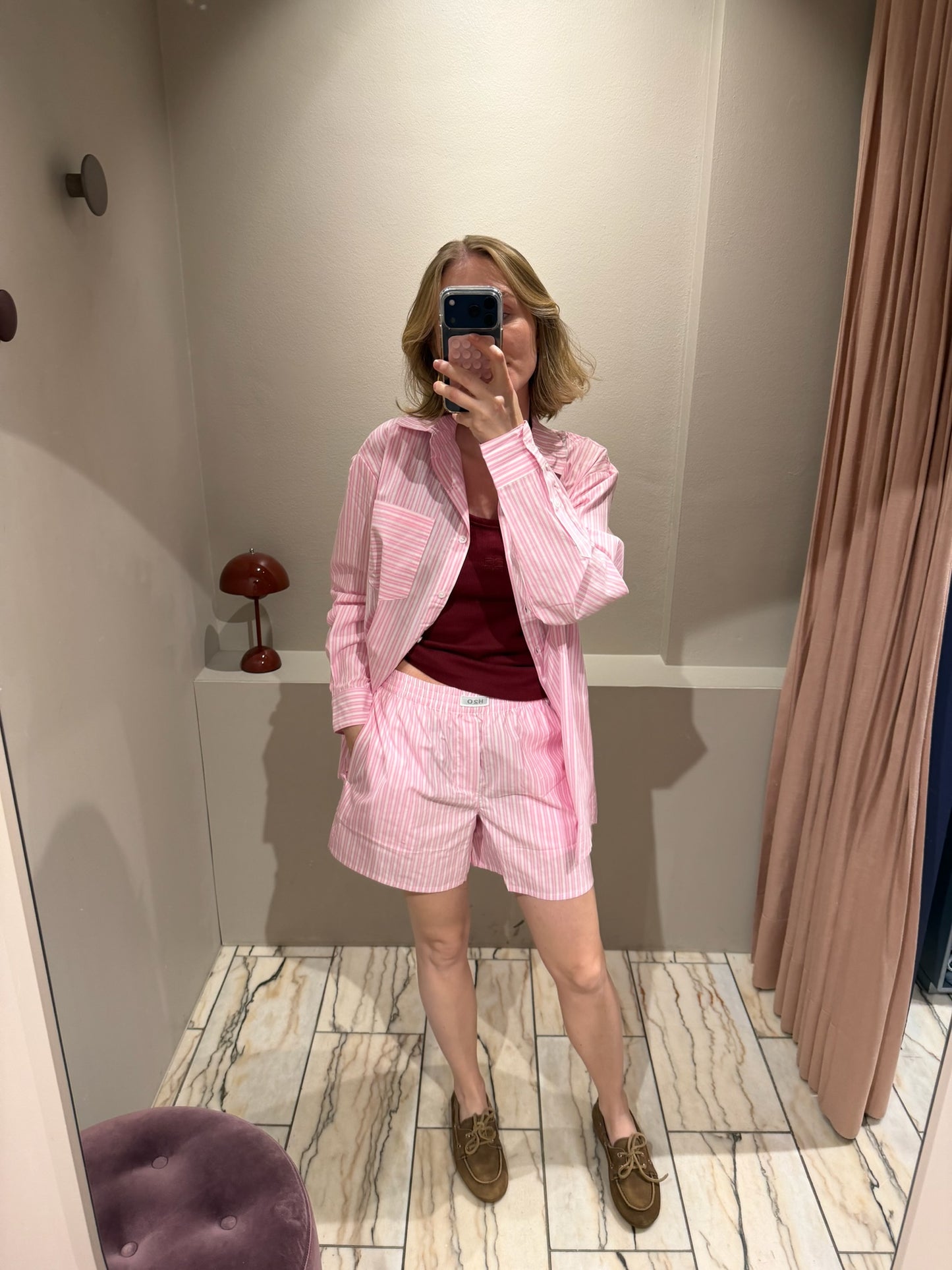 H2O Rønne Essential Pyjama Shorts Rosa