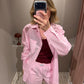 H2O Rønne Essential Pyjama Shirt Rosa