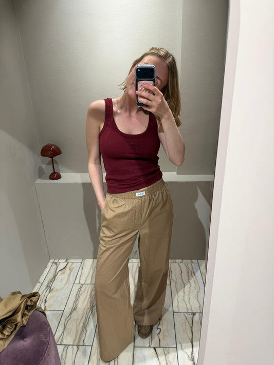 H2O Rønne Essential Pyama Pants Caramel