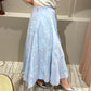 Rotate Flower Maxi Skirt