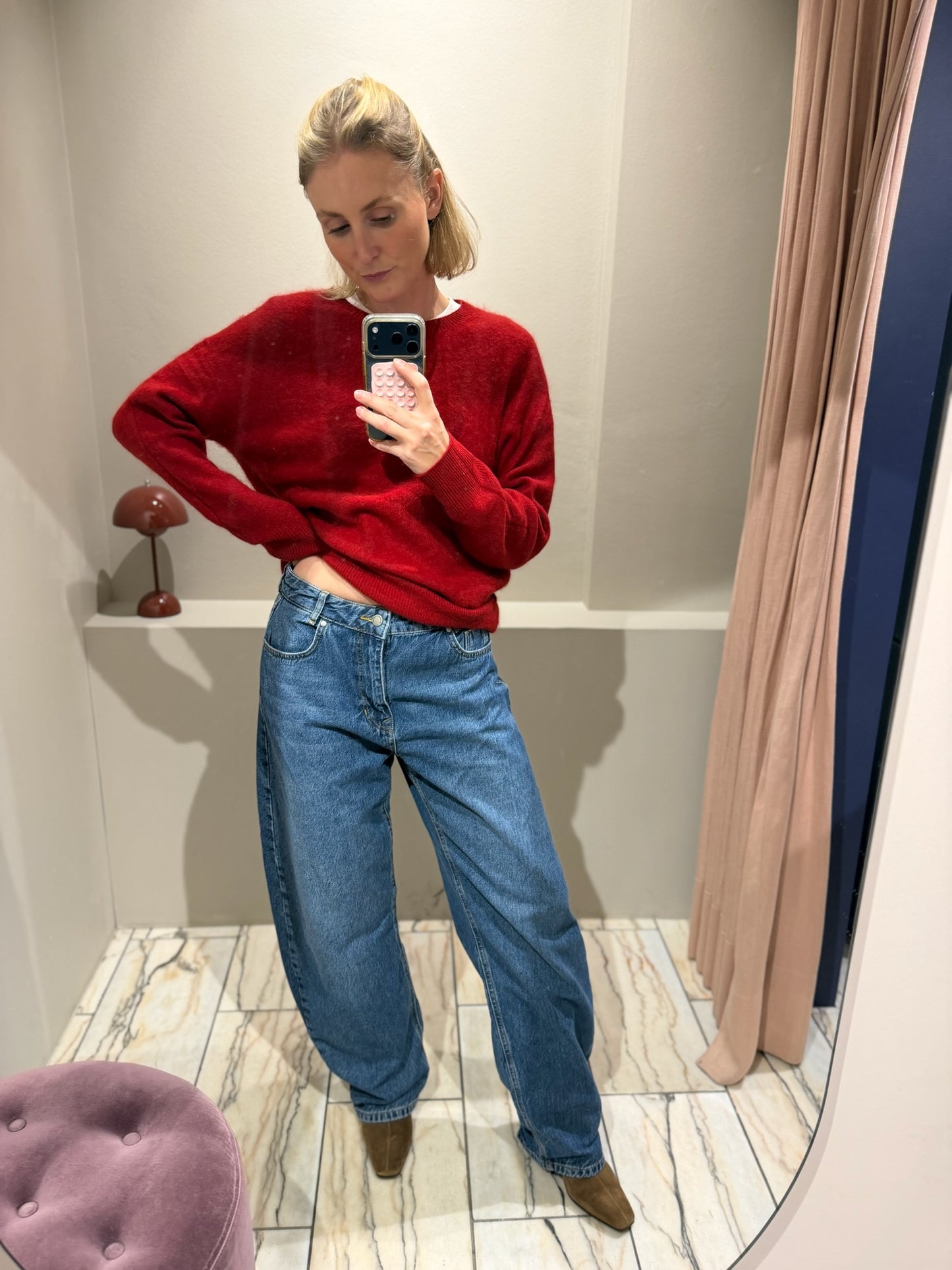 g-Pullover Chili Red