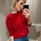 g-Pullover Chili Red