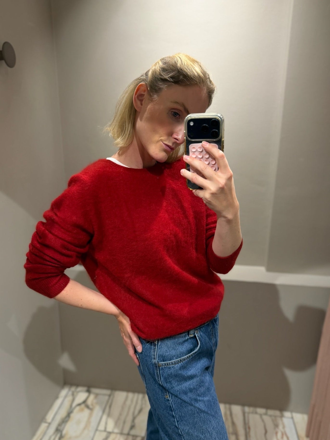 g-Pullover Chili Red