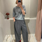 Noa Crop Hose Grau