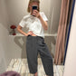 Noa Crop Hose Grau