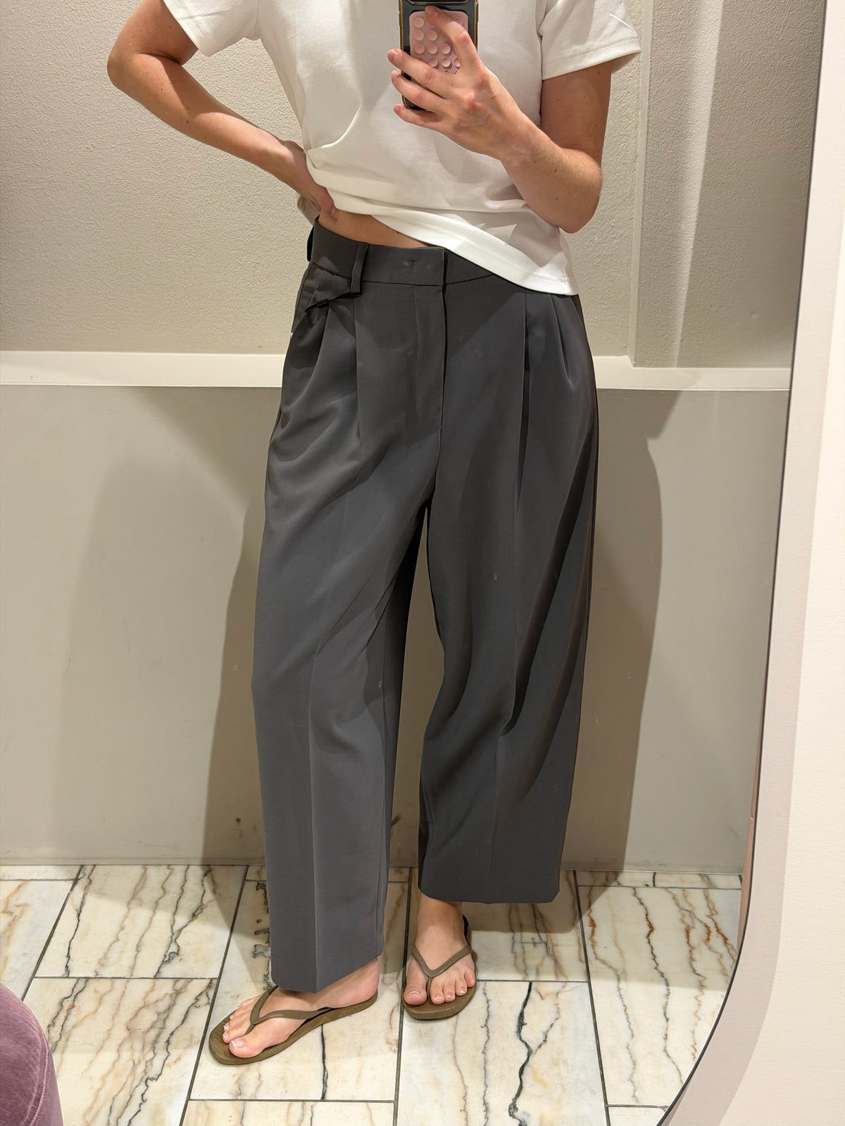 Noa Crop Hose Grau