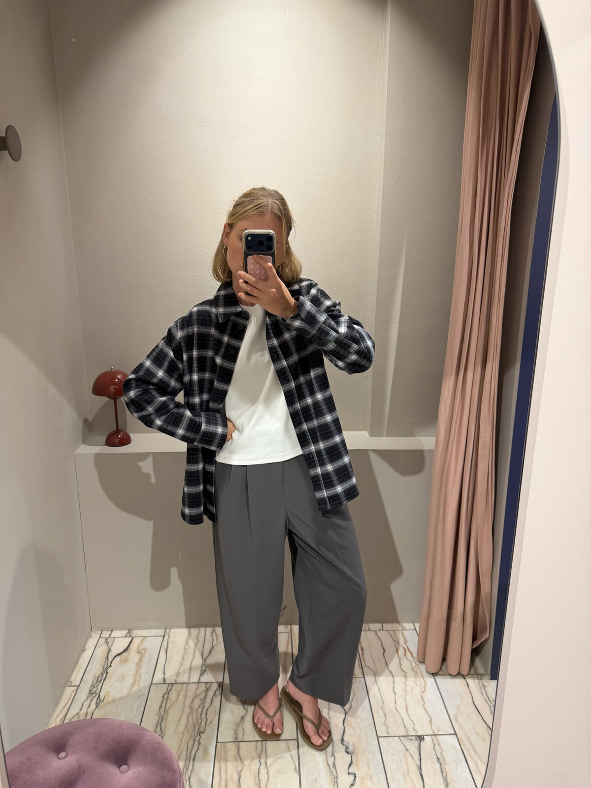 Noa Crop Hose Grau