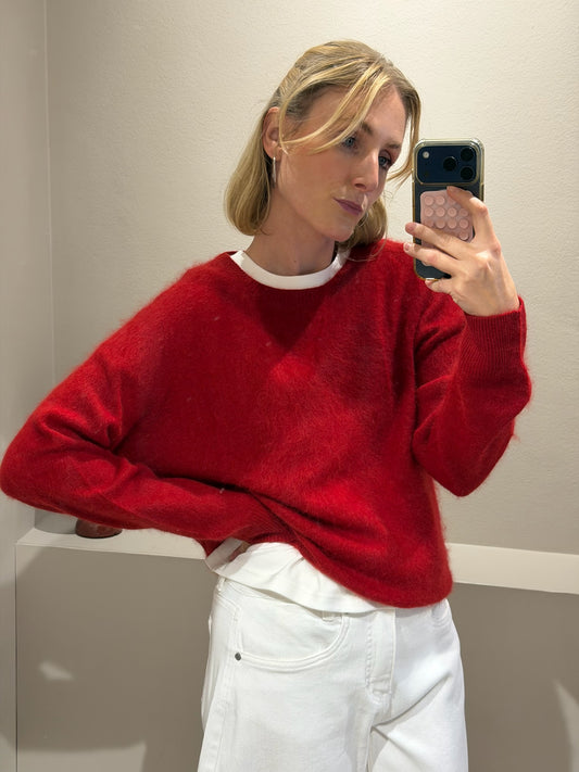 g-Pullover Chili Red