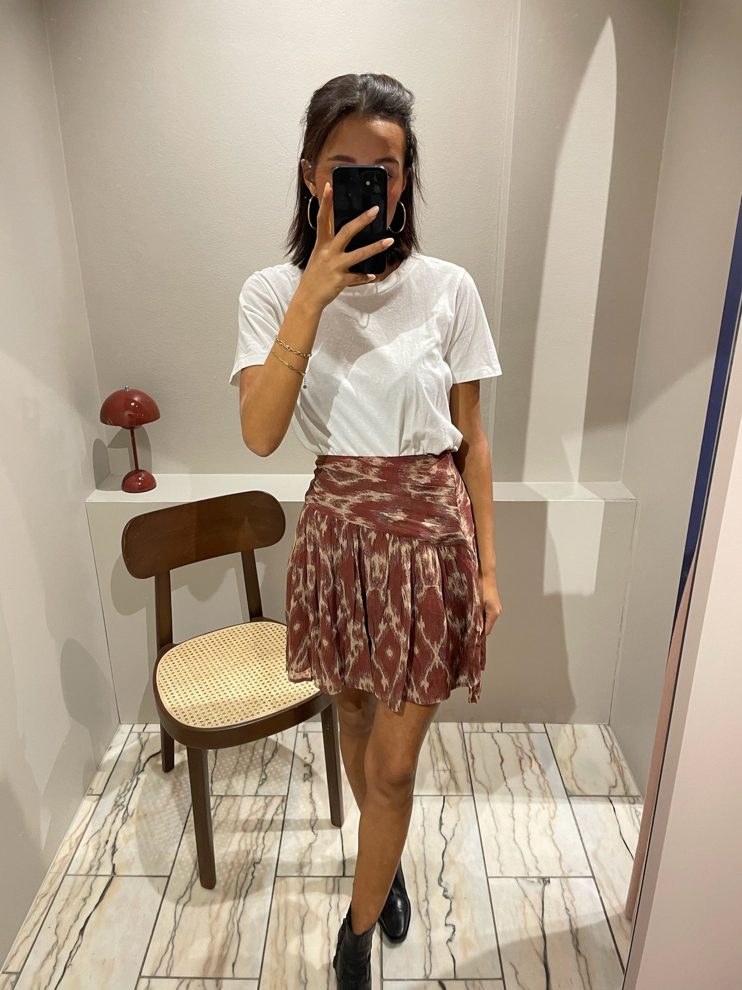 Ba&Sh Mina Skirt Brique