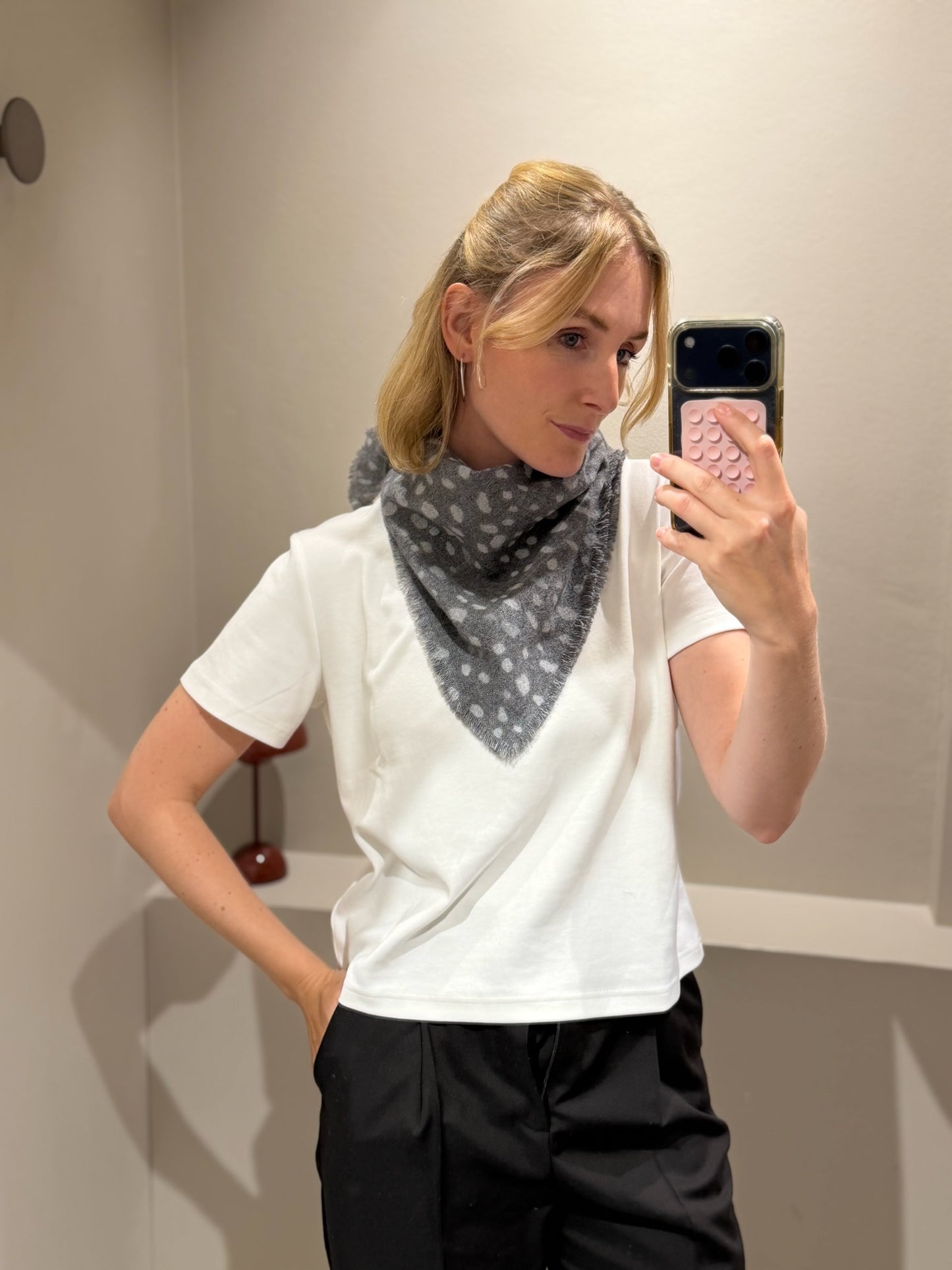 Wollschal Bambi Grau