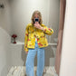 GANNI Print Denim Jacket