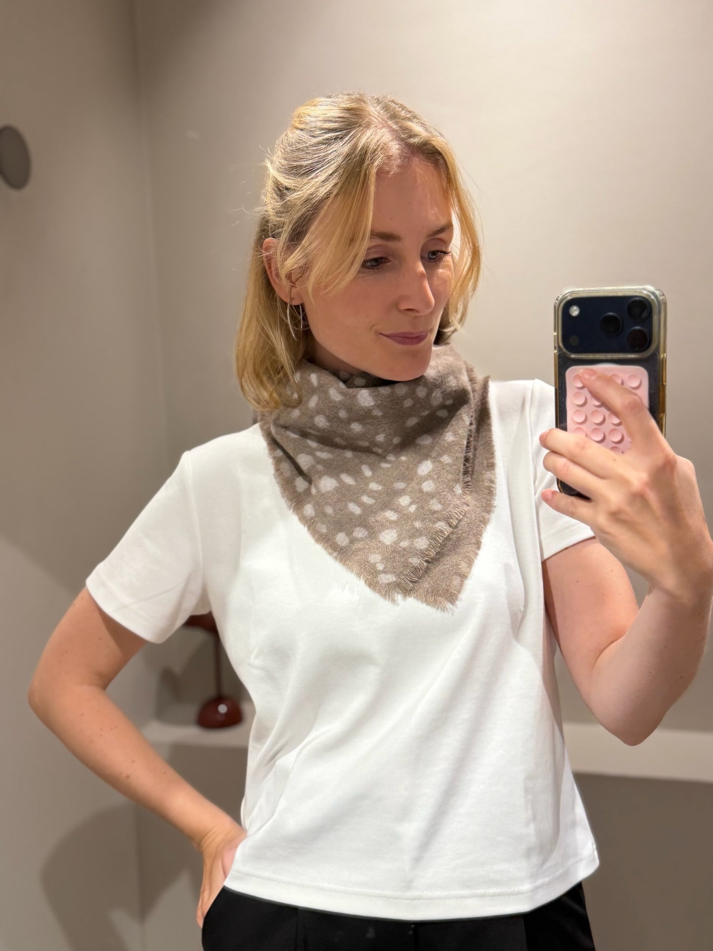 Wollschal Bambi Beige