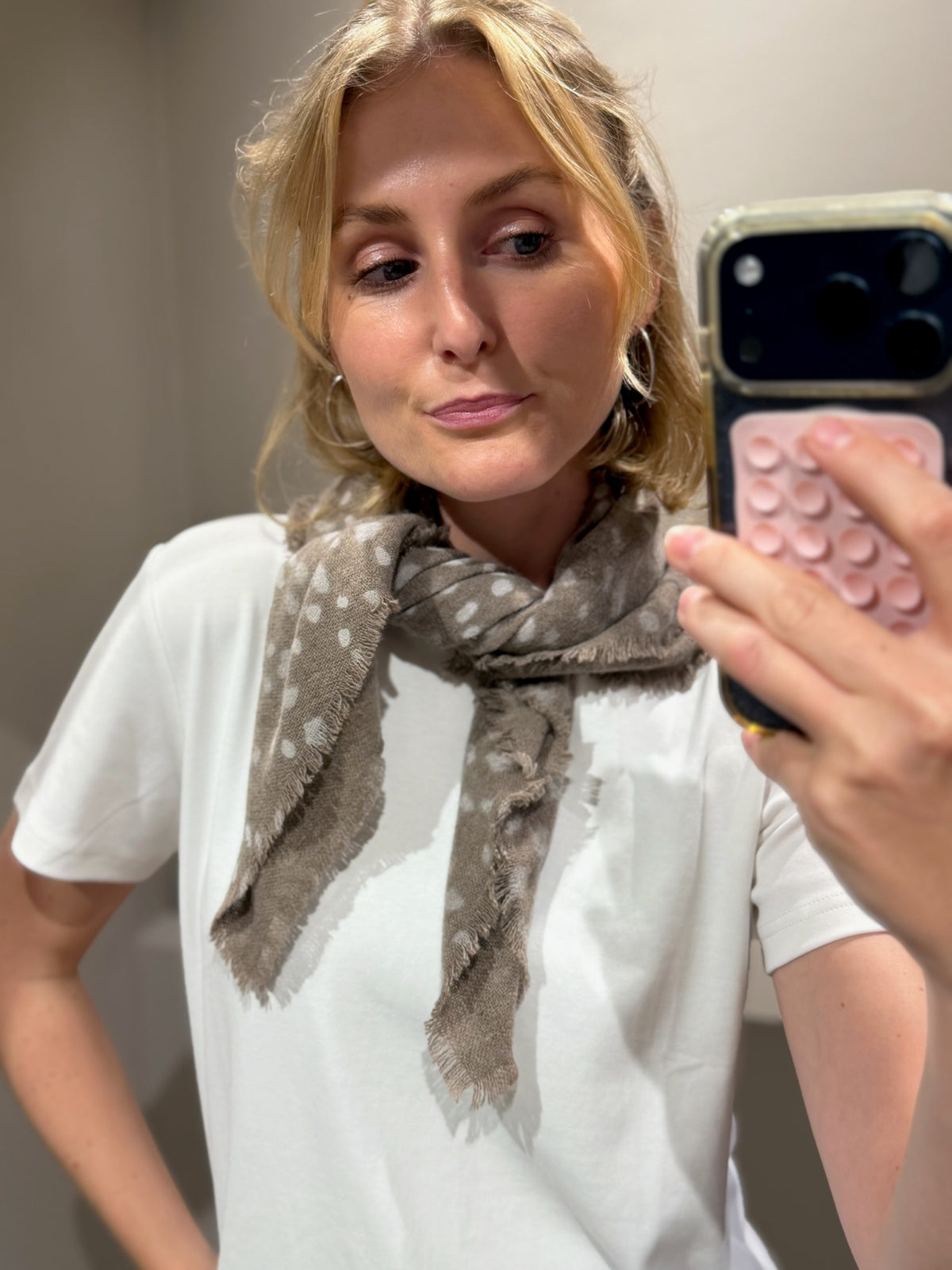 Wollschal Bambi Beige