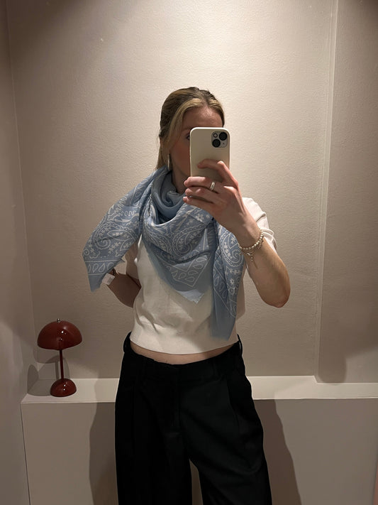 G-Pailsey Scarf Skyblue