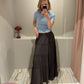 Neo Noir Felicia S Voile Skirt Braun