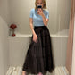 Neo Noir Felicia S Voile Skirt Braun