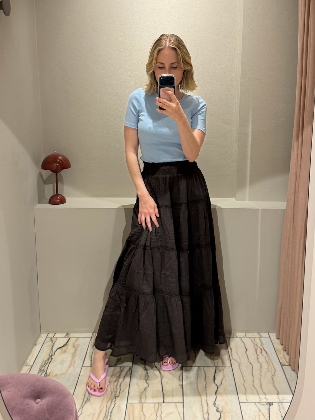 Neo Noir Felicia S Voile Skirt Braun