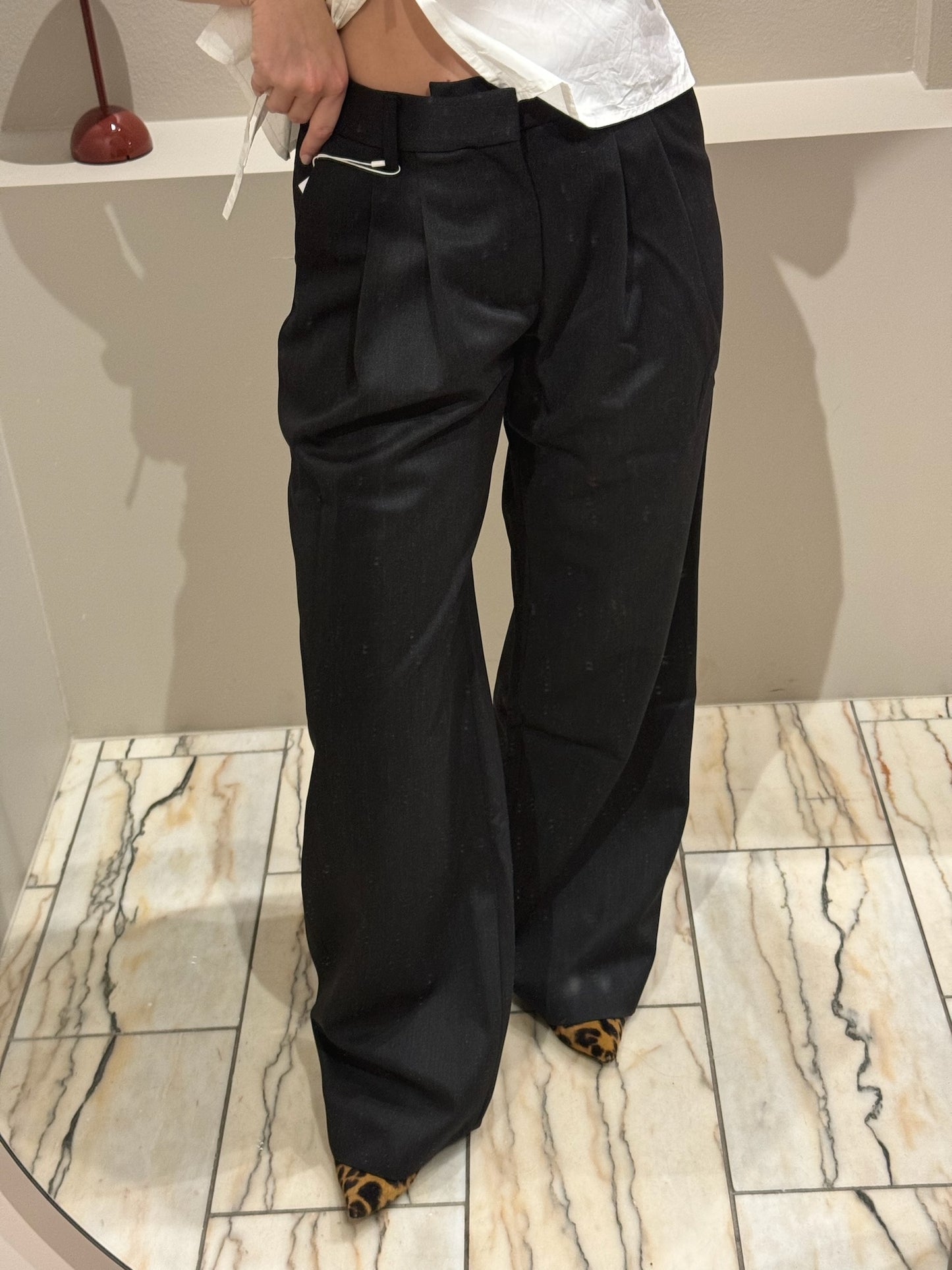 Won Hundred Camille Pants Dark Anthracite