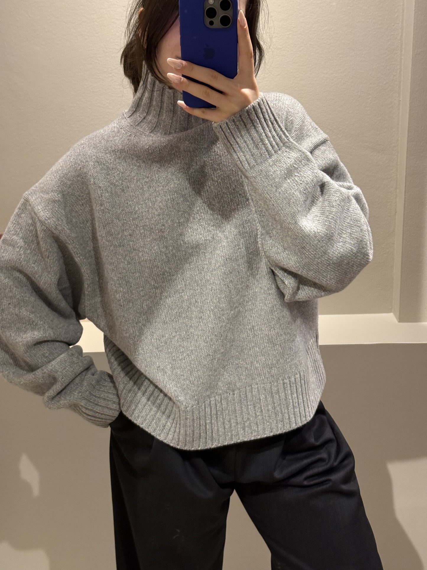 Grey Marl Ina Turtleneck